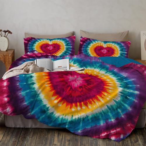 Housse de couette microfibre texture hippie douce et résistante - 3