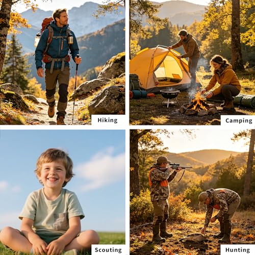 Kit de Brújula y Silbato para Navegación - Equipo Esencial para Orientación, Camping, Entrenamiento, Exploración y Educación al Aire Libre Juvenil miniatura 5