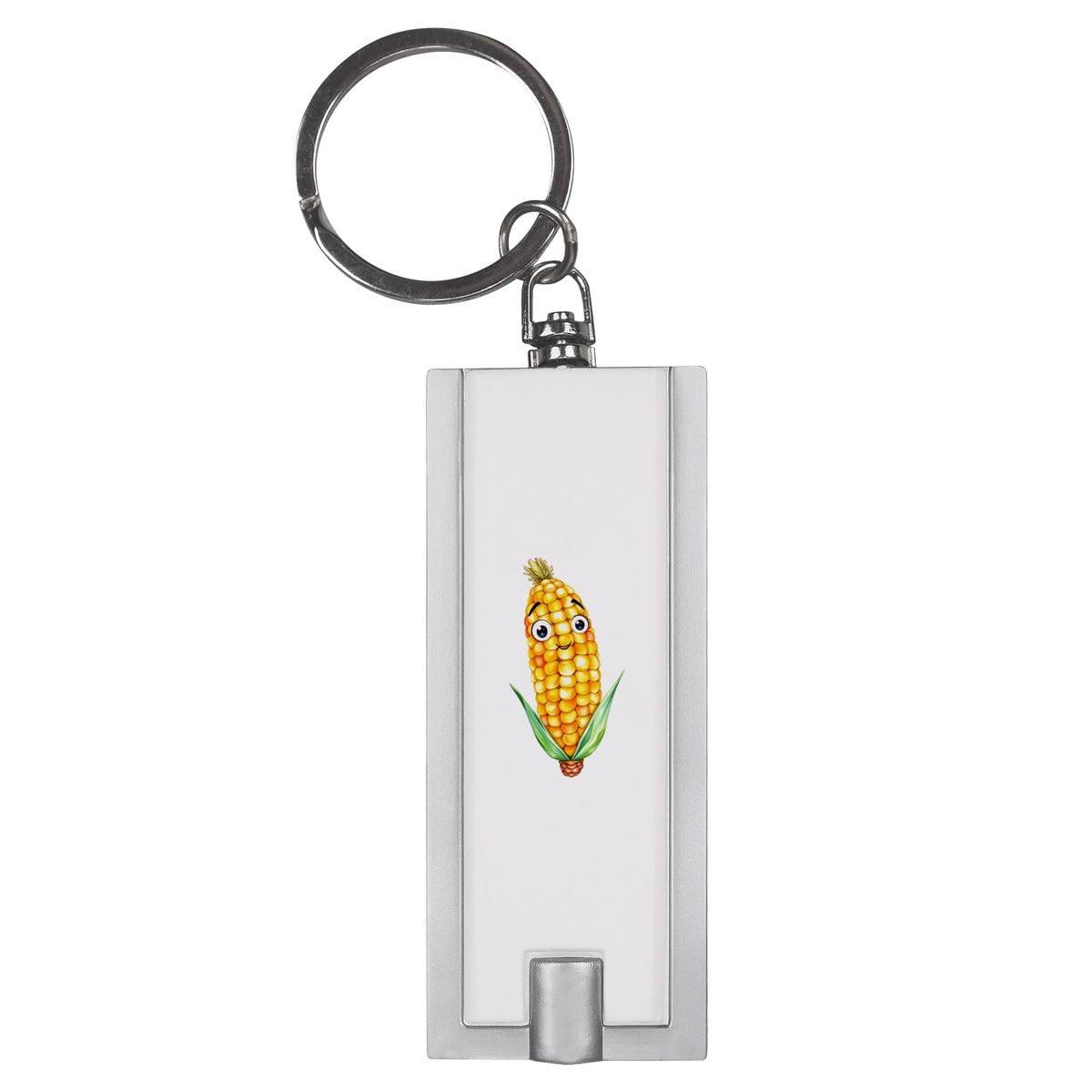 Azeeda 'Happy Sweetcorn' LED Keyring Torch (KT00052371)