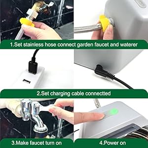 Dog Water Bowl Dispenser Auto Filling Water Fountain Connects to Garden Hose, Water Faucet (Fountain)