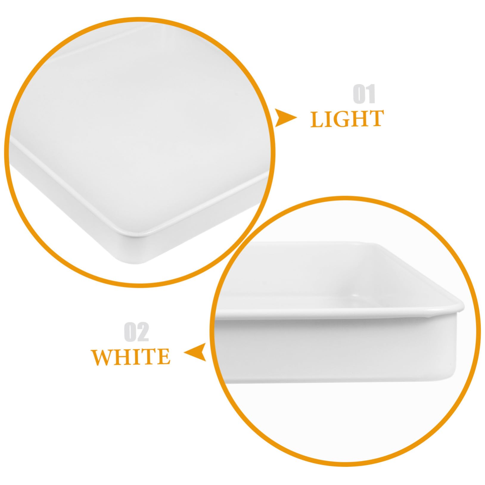 Hohopeti Molde de Acero al Carbono para Hornear Pastel Cuadrado Antiadherente Reutilizable Molde para Bizcocho Bandeja de Horno Duradera para Repostería Casera