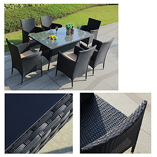 Wicker Caning Material Repair Supplies Kit, Sling Chair Replacement Fabric,Cane Rattan Webbing Roll For Patio Chair Outdoor Furniture Fix Basket Weave Plastic Repair Kit (Black With Ribbing) #TOP5