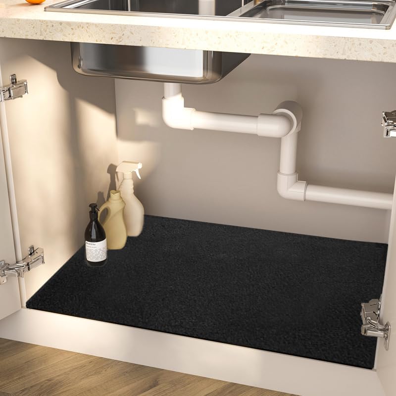 Tappetino Sottolavello Impermeabile - Fodera In Gomma Antiscivolo, Lavabile In Lavatrice, Tagliabile - Foto 3