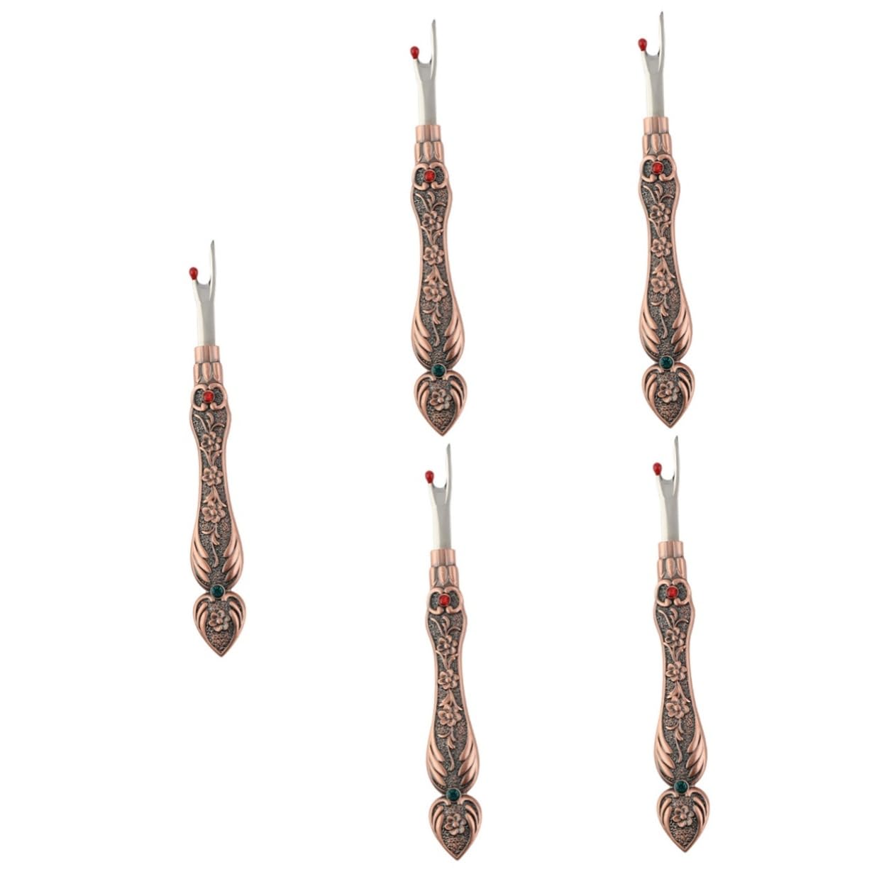STOBOK 5 Piezas Desgarrador de costuras herramienta de roscado herramientas caseras desgarradores de costura portátiles herramientas de costura manual Accesorios narcisos