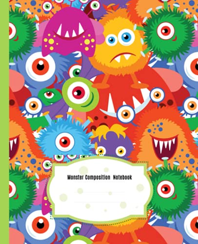 Monster Boss Composition Notebook: Wide Ruled Paper Notebook Journal