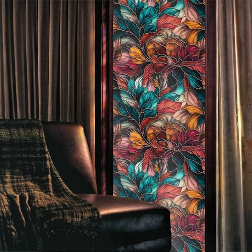 Vinilo Decorativo Para Ventana Estilo Vidrio Teñido 15.7x118 pulgadas miniatura 2
