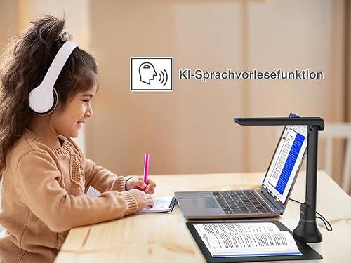 Document Camera & Book Scanner, DB8401 16MP USB Document Camera & Scanner for Classroom/Office, with Auto Focus, OCR & Text‑to‑Speech, Portable Document Scanner & Book Camera, for Windows/macOS - Image 8