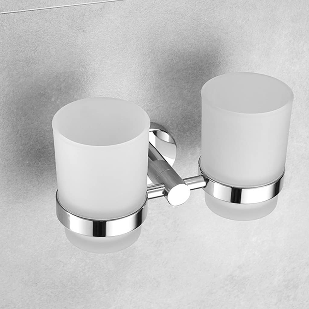 Soporte para cepillo de dientes de acero inoxidable, vaso de enjuague, vaso para cepillo de dientes, soporte para pasta de dientes, accesorio de baño