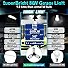 LED Garage Light, 80W 8000 Lumen Ceiling Lights with 3 Adjustable Panels, 6500K Daylight Light Bulb Fixture LED Lights for Garage, Workshop