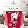 Glade Bougie Vegan Longue Durée Parfum Infusé Huiles Essentielles - Nouvelle Formule Sans Huile De Palme - Luscious Cherry & Peony - 6 Bougies