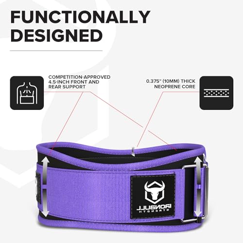 Weight Lifting Belt for Men and Women - Great for Squats, Deadlift, Lunge, Exercises and Training - Best for Olympic, Cross-Training and Bodybuilding Workout - Image 3