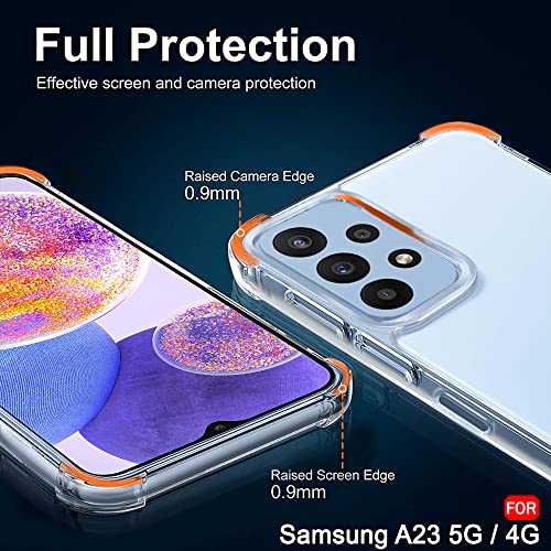 Image of TheGiftKart Transparent Crystal Clear Back Cover Case for Samsung Galaxy A23 4G / A23 5G | Shockproof Soft TPU Case | Cushioned Edges for Ultimate Protection Back Cover Case (TPU, Transparent)
