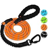 Dog Leash - 3FT 4FT 5FT 6FT Heavy Duty Dog Leash with Bungee Dog Leashes and Highly Reflective Th...