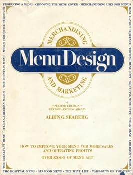 Hardcover Menu design; merchandising and marketing Book