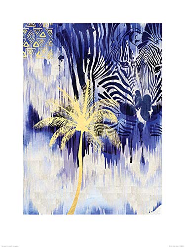 Summer Thornton (Ikat Zebra 60 x 80cm Art Print, Multi-colour, 60 x 80 cm
