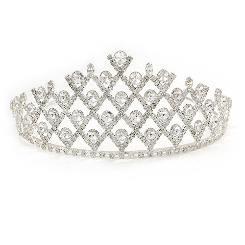 Tiara para novia y boda que soluciona la fijación del velo Avalaya