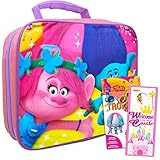 Dreamworks Trolls Lunch Box Bundle ~ Trolls Lunch Bag For Girls | Trolls School Supplies With Trolls Stickers And More! (Trolls Lunch Containers)