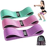 【Antidérapant et Stable】 La bande d'exercice durable et antidérapante est fabriquée dans un tissu extensible de haute qualité en coton et polyester. Ces bandes ne s’enrouleront pas comme le feraient des bandes élastiques composées en latex, Il ne roule pas et ne glisse pas pendant l'exercice.