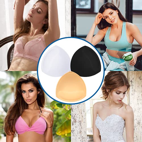 Topbine 3 Pairs Bra Pads Inserts (3 Color) #TOP6