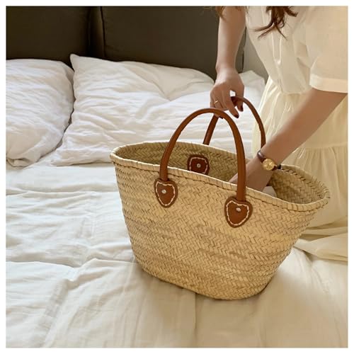 Sac de plage en rotin SCHIK grand volume tressé robuste - 4