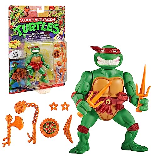 Tartaruga ninja para crianças, figura articulada de 10 cm, figura clássica de coleção, Raphael, para 4 anos, a partir de 4 anos, T00013