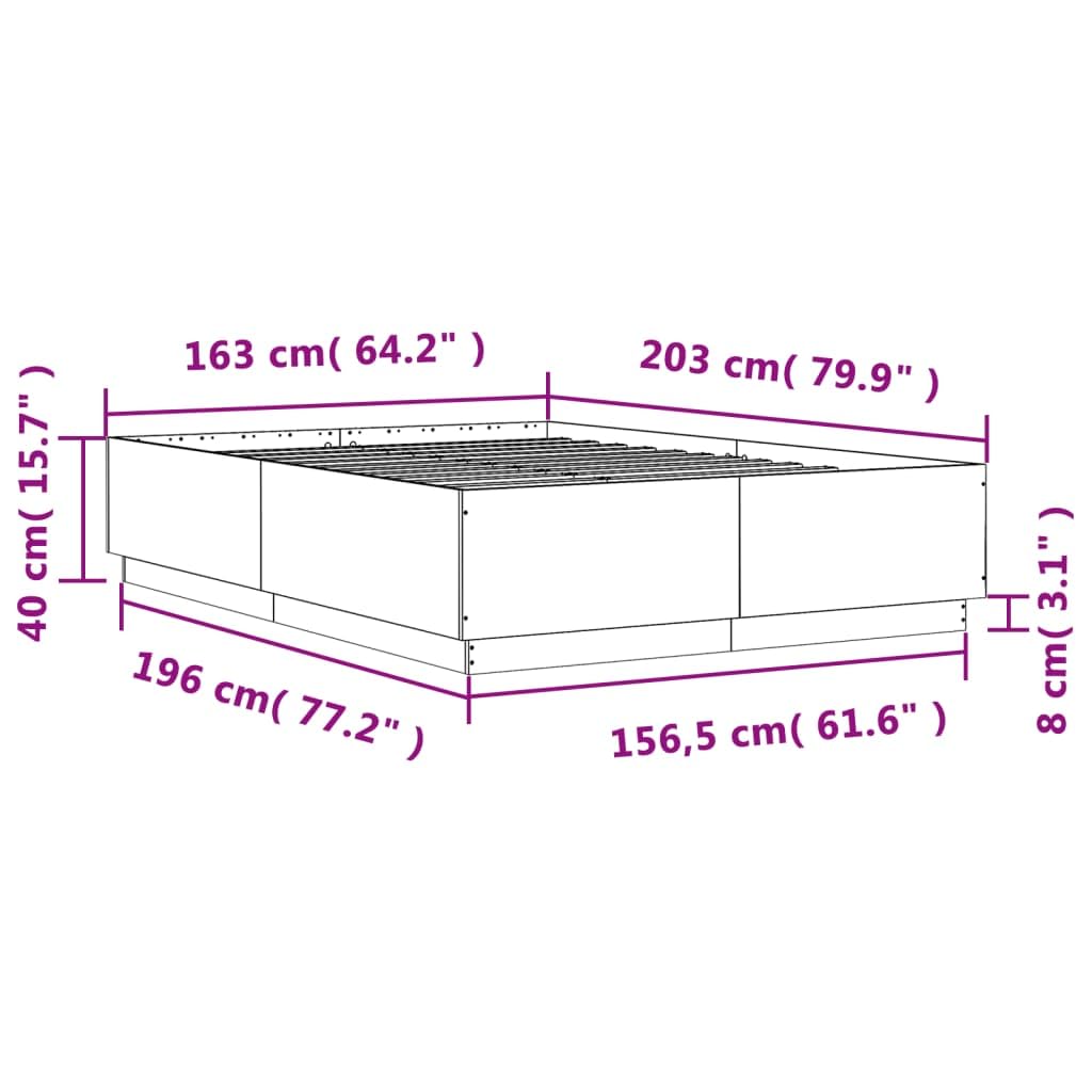 Legno Multistrato Giroletto Grigio Cemento 160x200 cm