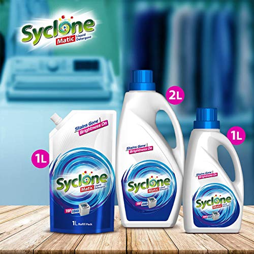 Image of Syclone Matic Top Load Detergent Liquid Refill Pouch-1 Litre