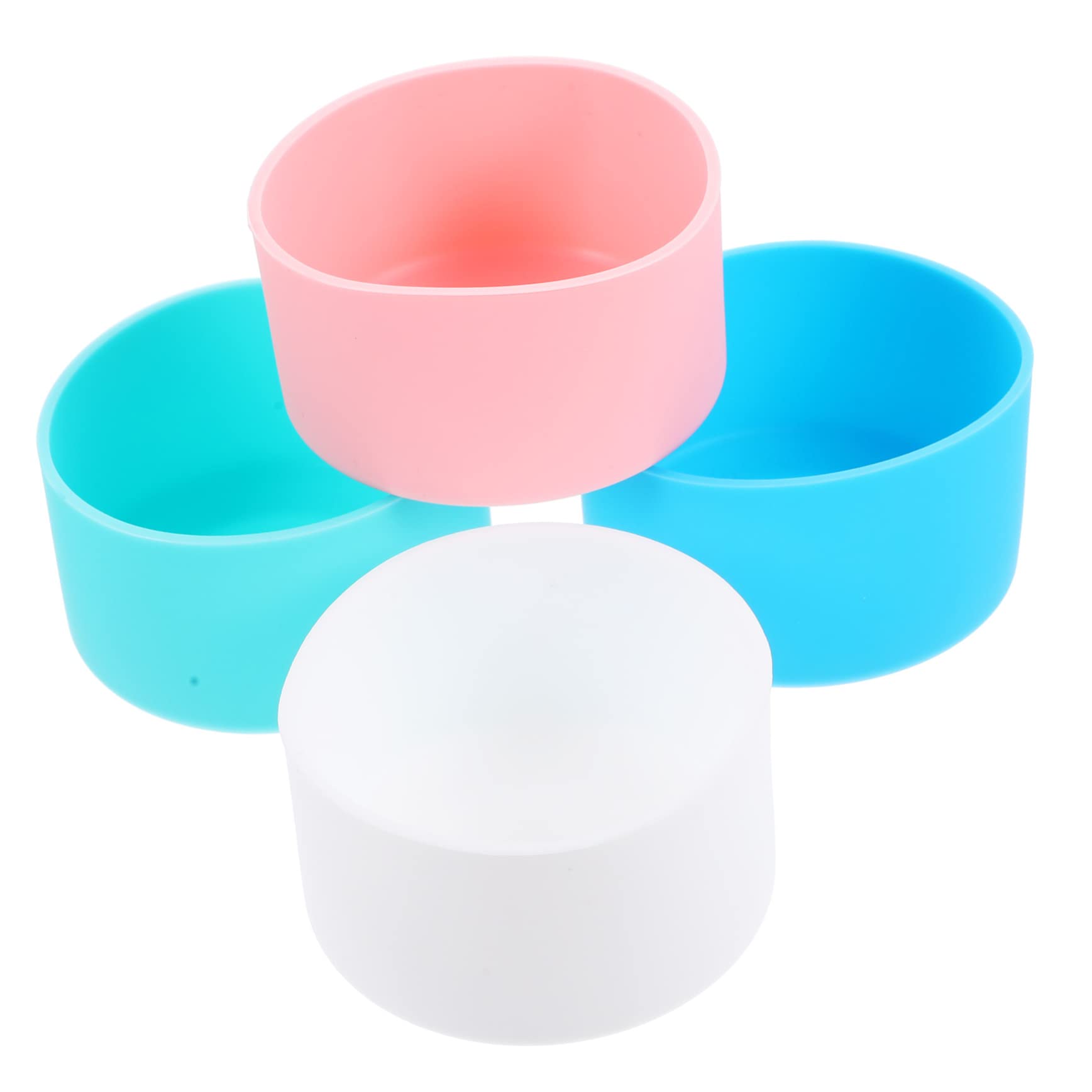 MAGICLULU Juego De 4 Fundas De Silicona para Termos Reutilizables Sin Aislamiento Térmico para Botellas De Viaje De Vidrio 4 Unidades