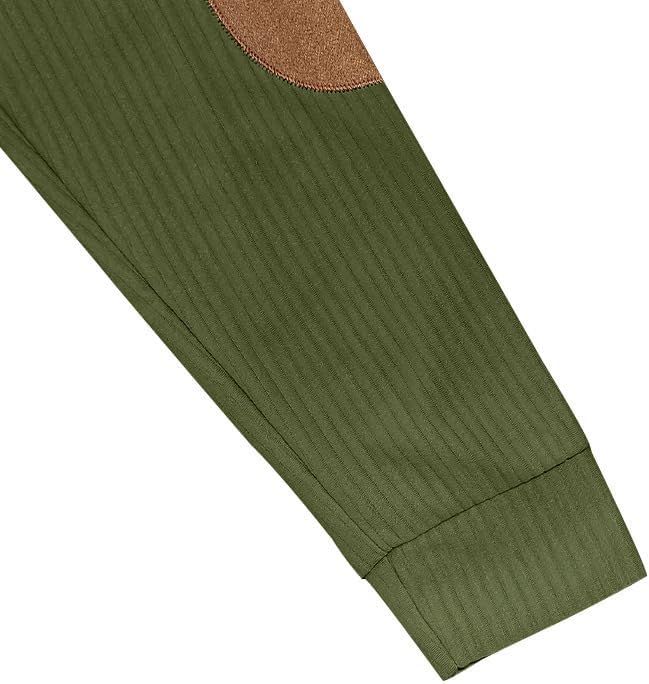 Men's Casual Striped Sweatshirt Autumn/Winter 1/4 Button Loose Pullover Sweatshirt for Vacation and Daily Life - Image 2