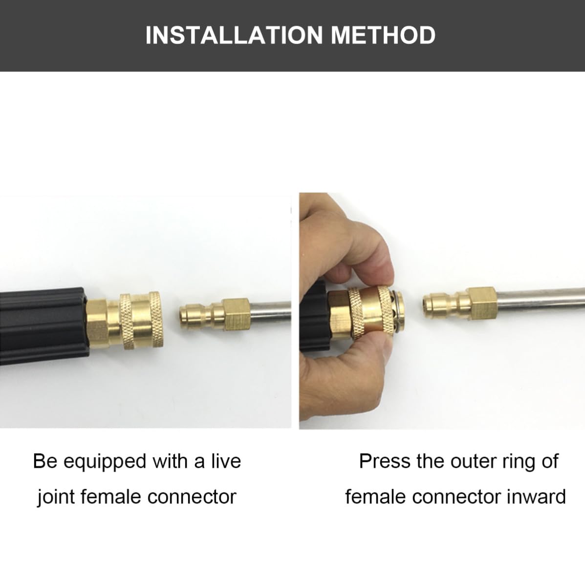 Limpiador de Chasis de Coche Rodillo Giratorio, Acero Inoxidable y Conector Rápido 1/4 Pulgada para Limpieza del Suelo y Partes Inferiores
