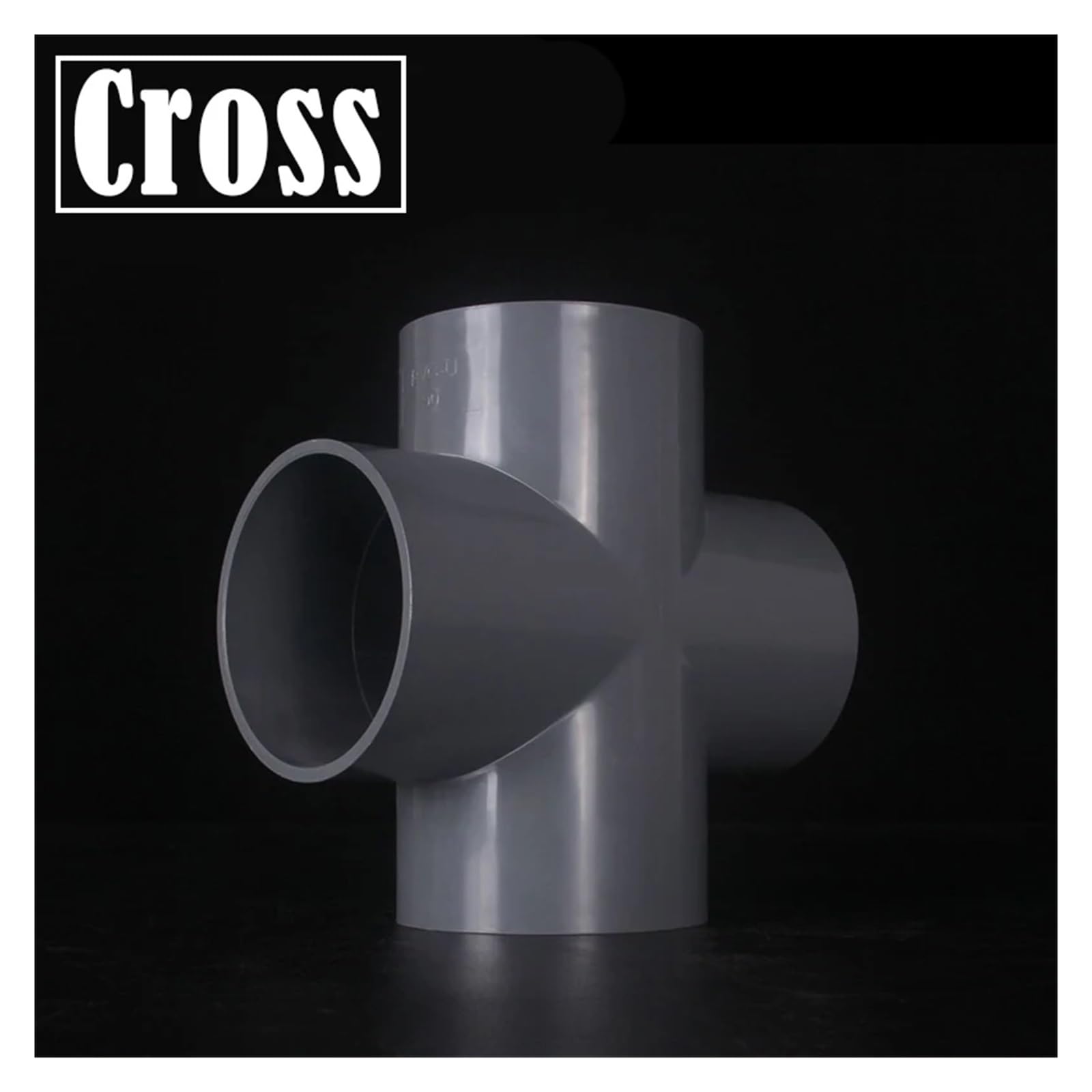 2 Stück/Lot Innendurchmesser 20~63 mm Graue PVC-Rohrverbinder Gerade Winkel T-Stück Kreuzstücke Aquarium-Rohrverbinder Heimwerker-Rohrverbindungen(Cross,Inner Dia 32mm)