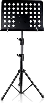 Music Stands Sheet Music Stand Folding, Portable Adjustable Music Stand for Guitar Players, Violin Players, Metal Tripod Stand, Music Clip Holder Musical Instruments