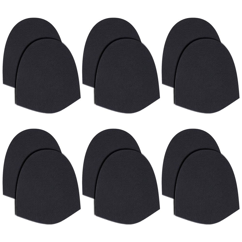 OLYCRAFT 6 Pairs Cloth Replacement Bowling Shoes Slide Self-Adhesive Sole Bowling Accessories Felt Bowling Shoes Slide-image-13