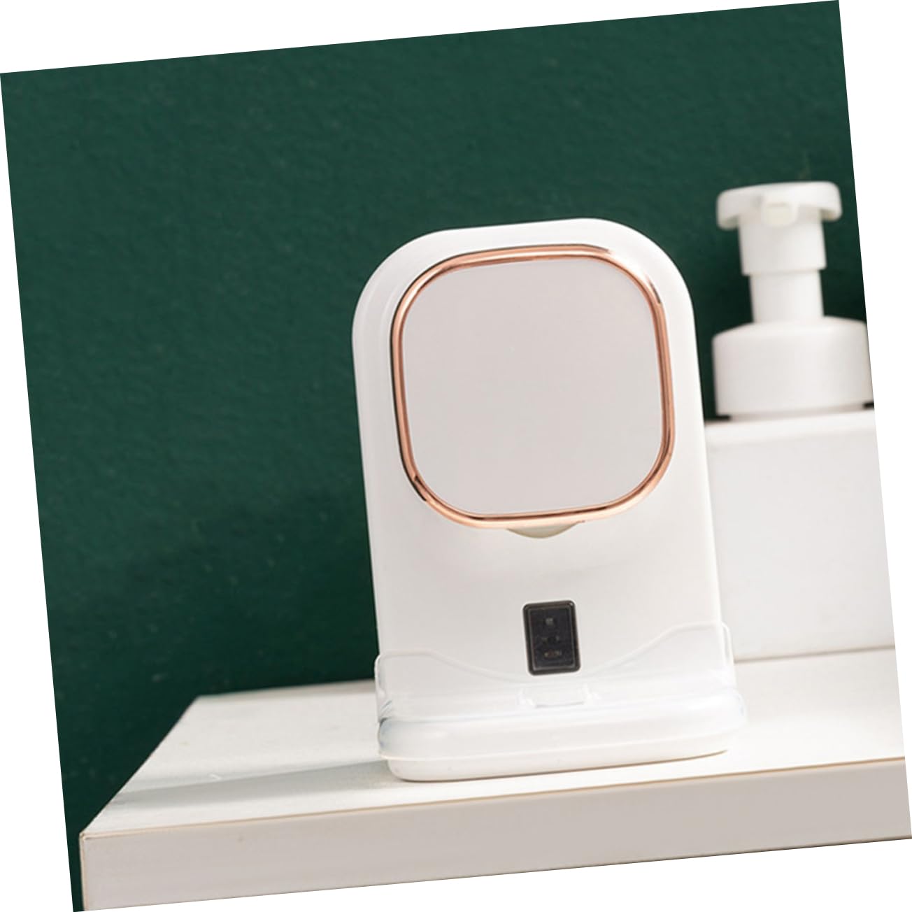 IMIKEYA Distributeur De Dentifrice Mural Électrique Avec Presse-tube Intégré Outil Pratique Pour Presser Le Dentifrice Support Mural Pour Salle De Bain