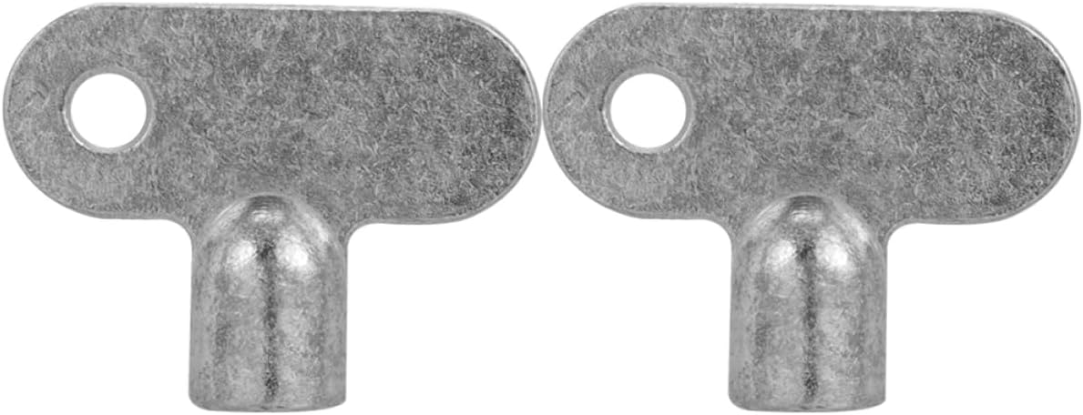 NUOBESTY 2pcs Radiator Bleed Keys Durable Multi-functional Water Key for Exhaust Valves and Plumbing Applications Lightweight Manual Tool for Air Release Heating Systems