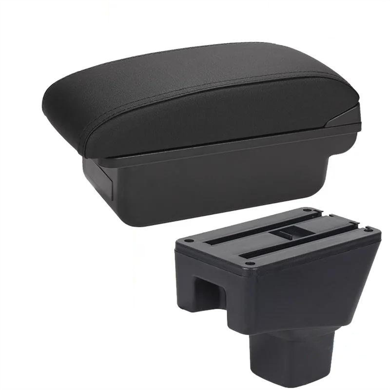 NMJLQW Storage Rack Armrest Interior Parts Car Armrest Box Retrofit Parts Storage Box Car Accessories Interior Details For SX4(C2 Black line NO USB)