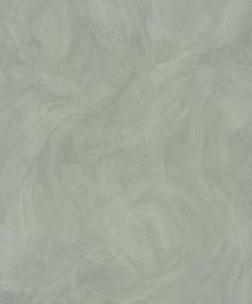 Grandeco Sea Green Sera Rustic Painted Plaster Effect Textured Wallpaper,