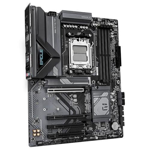 GIGABYTE B840 EAGLE WIFI6E Scheda Madre - CPU AMD Ryzen 9000, VRM 8+2+2 fasi, fino a 8200MHz DDR5(O.C), 2xPCIe 4.0 + 1xPCIe 3.0 M.2, Wi-Fi 6E, LAN 2.5GbE, USB 3.2 Gen 2 - Scheda madre - Immagine 2