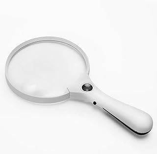 FJYDBTWJ Lupa portátil para hobby, ampliação educativa, lente grande 10 vezes 130 mm, leitura de idosos, alta ampliação, alta identificação Hd