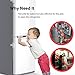 Eudemon Home Refrigerator Fridge Freezer Door Lock Latch Catch Toddler Kids Child Cabinet Locks Baby Safety Child Lock Easy to Install and Use Adhesive no Tools Need or Drill (White,1 Pack)