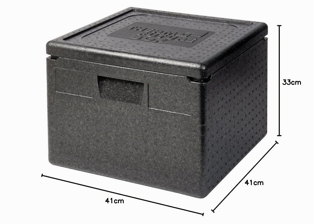 Thermo Future Box Thermobx - Glacière carrée - Boîte de Transport - Boîte Isotherme avec Couvercle - 32 l - Boîte Isotherme en polypropylène expansé