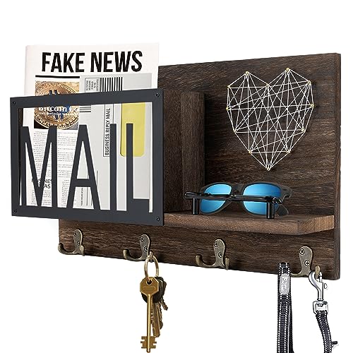Tableau à Clés En Bois Avec étagère, Porte-clés, étagère