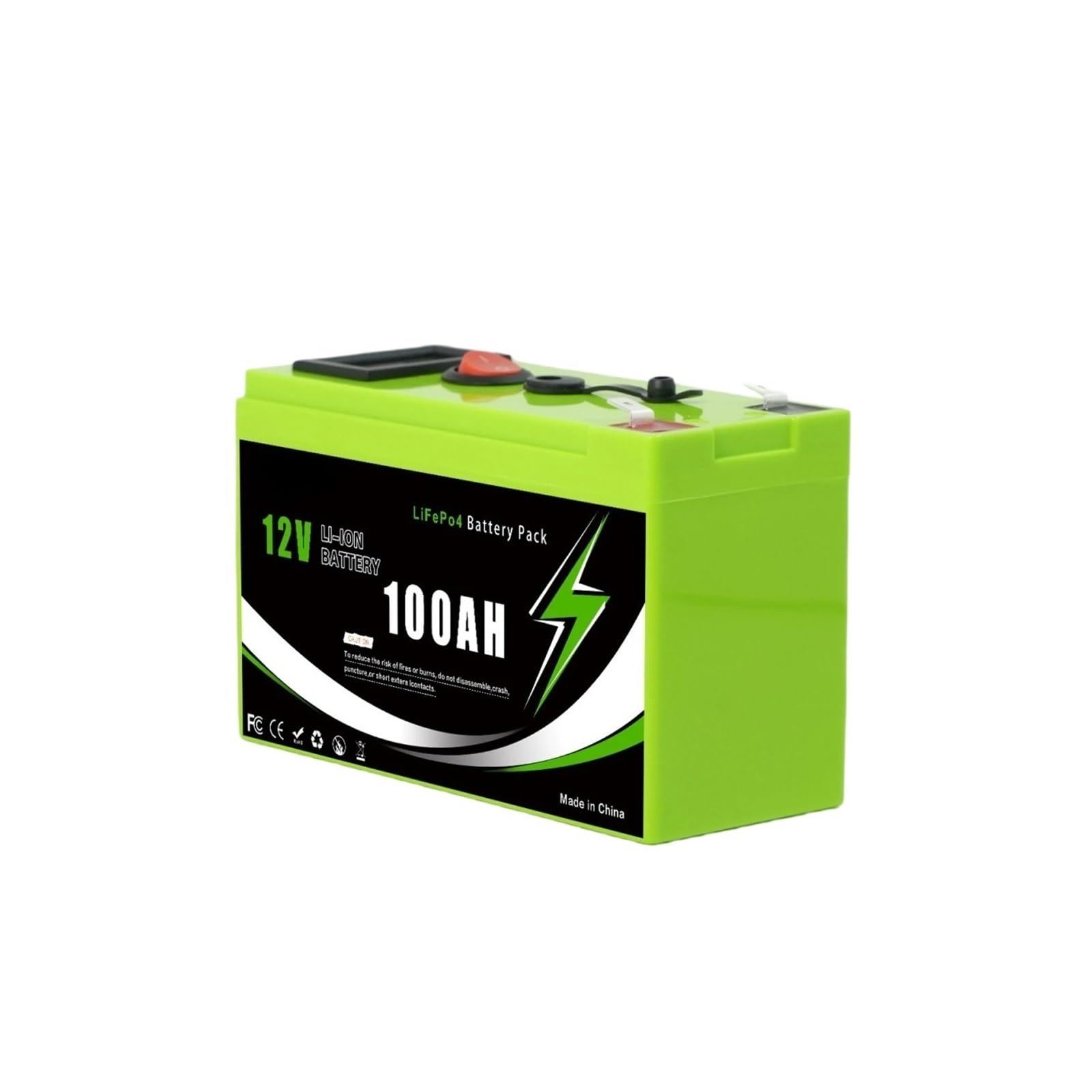 Batería De 12V 150Ah 3S4P LiFePO4 Con Pantalla USB
