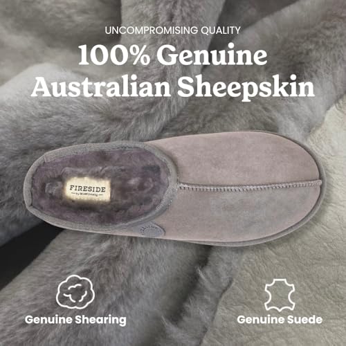 Image of Fireside by Dearfoams Men's Grafton Shearling Indoor /Outdoor Clog
