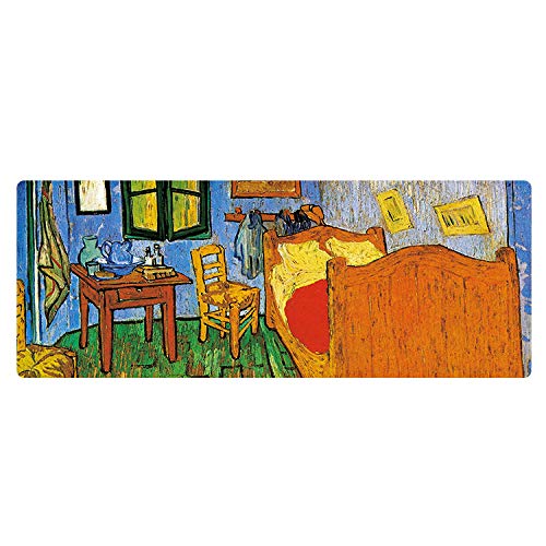 Artiste Peinture À L'huile Grand Tapis De Souris En Caoutchouc Personnalité Paysage Personnalisé Personnalisé Tapis De Souris chambre 11.8X31.5X0.08 dans