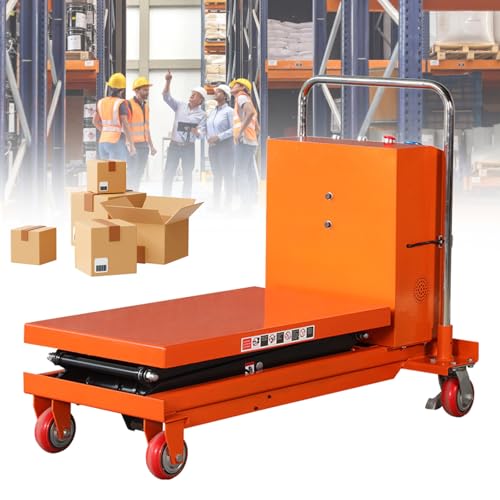 Hydrauliczny podnośnik stołowy, nośność 158 kg, wysokość 127 cm, 71 x 45 cm, platforma, ręczna obsługa materiałów i transport, konstrukcja nożyczek dla łatwej mobilności