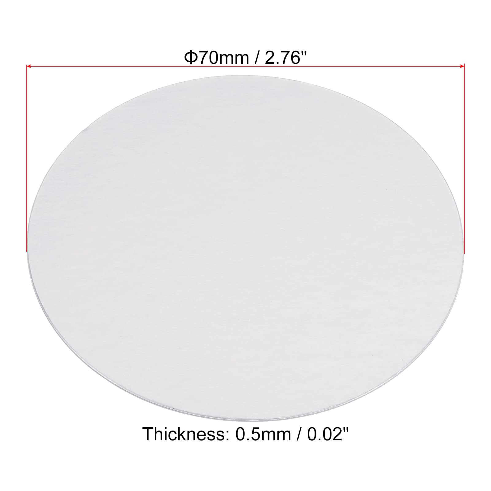 PATIKIL 70mm/2.76" Aluminum Foil Cap Liner - Image 2