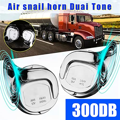 Blau Grun BLAU GRUN-300DB --HORNS Super Loud Train Horns, Car Waterproof Durable Air Electric Snail Horn thumb #4