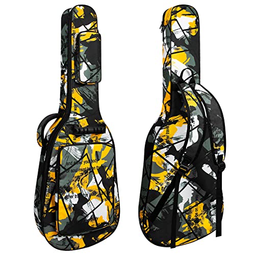 Sac de voyage jaune pour guitare, jaune, E-GUITARBAG-2 - Les Beatles, Paul McCartney, John Lennon, RIngo Starr, George Harrison Sac de voyage jaune pour guitare, jaune, E-GUITARBAG-2