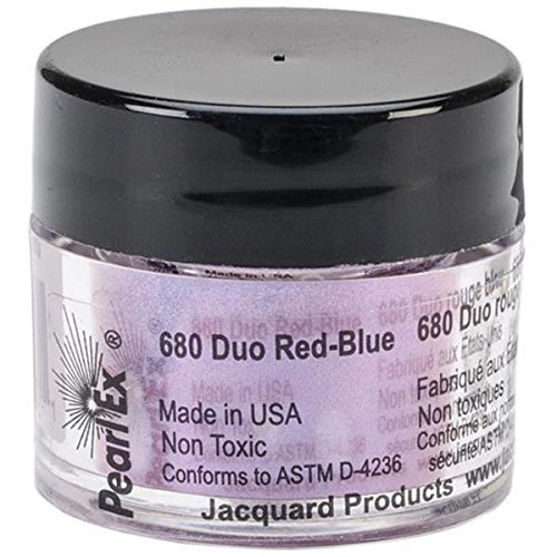 Jacquard Pearl Ex Powdered Pigments for Coloring and Painting 3grams (Duo Red Blue)-image-43
